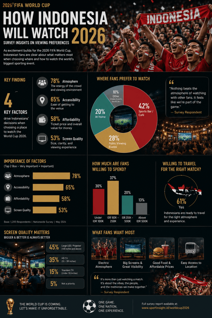 Nonton Piala Dunia 2026 di Mana? 7 Spot Nonton Bareng Paling Unik di Indonesia